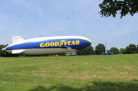 D-LZFN @ LFRM - The ZEPPELIN NT07 for GOODYEAR, 24H Le Mans 2025. The airship is based for the race in a field at RUAUDIN. - by DETABLE Thierry