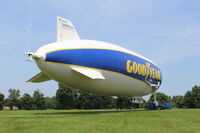 D-LZFN @ LFRM - The ZEPPELIN NT07 for GOODYEAR, 24H Le Mans 2025. The airship is based for the race in a field at RUAUDIN. - by DETABLE Thierry