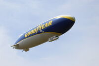 D-LZFN @ LFRM - The ZEPPELIN NT07 for GOODYEAR, 24H Le Mans 2025. The airship is based for the race in a field at RUAUDIN. - by DETABLE Thierry