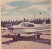 CF-YOP @ CYZV - Returning  from local flight CYZV 1973 - by MR DANIEL SELLIER
