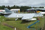 WV382 - Hawker Hunter GA11 awaiting new paint at the East Midlands Aeropark, Castle Donington