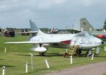 WV382 - Hawker Hunter GA11 awaiting new paint at the East Midlands Aeropark, Castle Donington