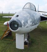 WV382 - Hawker Hunter GA11 awaiting new paint at the East Midlands Aeropark, Castle Donington