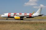 EC-LUO @ LMML - Airbus A320-232 of Vueling reg EC-LUO in the Athletico Bilbao Football Team Special livery taxying out for departure from Malta RW31 to Bilbao, Spain. - by raymond