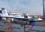 F-WBSA @ LFPB - Blue Spirit Aero Dragonfly 4S with 12 electric motors (first flight planned for 2025) at the Aerosalon 2025, Paris