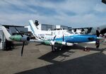 F-WECO @ LFPB - Daher/Safran/Airbus TBM EcoPulse demonstrator with 1 turboprop and 6 Safran ENGINeUS electric motors at the Aerosalon 2025, Paris