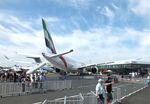 A6-EXH @ LFPB - Airbus A350-941 of Emirates at the Aerosalon 2025, Paris - by Ingo Warnecke