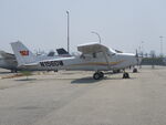 N156DW @ POC - Parked in student lot - by Helicopterfriend