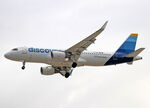 D-AIUZ @ LEBL - Landing rwy 24R - by Shunn311