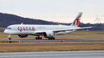 A7-ALF @ LOWW - Rolling for departure from runway 34