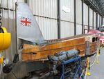 G-AHED - De Havilland D.H.89A Dragon Rapide (wings/tailplanes/rudder dismounted, to be restored) at the Aeroventure South Yorkshire Aircraft Museum, Doncaster