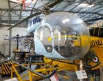 XT242 - Westland (Westland-Agusta-Bell 47G-3B1) Sioux AH1 (minus tail rotor) at the Aeroventure South Yorkshire Aircraft Museum, Doncaster
