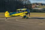 HB-YNG @ LSPL - Winter at Langenthal-Bleienbach, but no snow. - by sparrow9