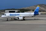 D-AIUS @ GCLP - Discover A320 pulling into its parking spot - by FerryPNL