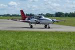 HB-GMN @ LSZG - Departing Grenchen - by sparrow9