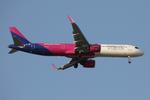 9H-WMB @ LMML - Airbus A321-271NX reg 9H-WMB of Wizzair Malta on long finals for RW13 landing in Malta. - by raymond