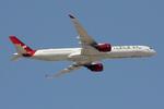 G-VDOT @ LMML - Airbus A350-1041 reg G-VDOT of Virgin Atlantic Airlines on take off from Malta after released by LT Malta. - by raymond
