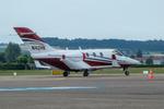 N42HS @ LSZG - A rare type here - by sparrow9