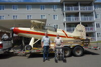 C-GMHW - Photo with the original builders, Jerry and Clark Wilcox of Fredericton, NB. Jerry bought it to restore in July 2025.  First flight October 17, 1981. Was sold in 1995. - by Vivian Wilcox