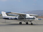 N11157 @ POC - Parked in transit, covered & tied down - by Helicopterfriend