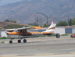 N3536L @ POC - Holding short of taxiway Sierra - by Helicopterfriend