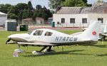 N747CW @ KOSH - Lancair LC-41-550FG - by Mark Pasqualino