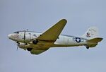 N151ZE @ EGSV - Douglas R4D-6S of the CAF past the crowds at Old Buckenham Airshow 2025 - by Chris Holtby