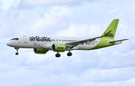 YL-AAU @ ESSA - 100th  sticker   Rwy 26 - by wijken