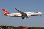 TC-LGH @ LMML - Airbus A350-941 reg TC-LGH in '400th Aircraft' livery of Turkish Airlines on final approach on RW31, Malta. - by raymond