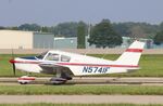 N5741F @ KOSH - Piper PA-28-140 - by Mark Pasqualino