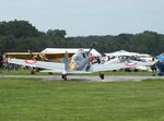 OY-ALD @ EDOI - De Havilland Canada DHC-1 Chipmunk 22 at Bienenfarm airfield during the 2025 Quax Bücker-Treffen (Bücker-Meeting) and Vintage Aerobatic World Championships