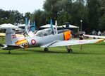 OY-ALD @ EDOI - De Havilland Canada DHC-1 Chipmunk 22 at Bienenfarm airfield during the 2025 Quax Bücker-Treffen (Bücker-Meeting) and Vintage Aerobatic World Championships