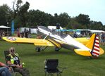 N46502 @ EDOI - Ryan ST3KR (PT-22 Recruit, with inline engine) at Bienenfarm airfield during the 2025 Quax Bücker-Treffen (Bücker-Meeting) and Vintage Aerobatic World Championships