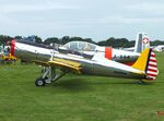 N46502 @ EDOI - Ryan ST3KR (PT-22 Recruit, with inline engine) at Bienenfarm airfield during the 2025 Quax Bücker-Treffen (Bücker-Meeting) and Vintage Aerobatic World Championships