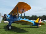 N178MD @ EDOI - Boeing (Stearman) B75N1 at Bienenfarm airfield during the 2025 Quax Bücker-Treffen (Bücker-Meeting) and Vintage Aerobatic World Championships