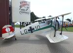 D-EPAX @ EDOI - CASA 1.133C (spanish license built Bücker Bü 133 Jungmeister) at Bienenfarm airfield during the 2025 Quax Bücker-Treffen (Bücker-Meeting) and Vintage Aerobatic World Championships