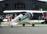 D-EPAX @ EDOI - CASA 1.133C (spanish license built Bücker Bü 133 Jungmeister) at Bienenfarm airfield during the 2025 Quax Bücker-Treffen (Bücker-Meeting) and Vintage Aerobatic World Championships