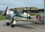 D-EPAX @ EDOI - CASA 1.133C (spanish license built Bücker Bü 133 Jungmeister) at Bienenfarm airfield during the 2025 Quax Bücker-Treffen (Bücker-Meeting) and Vintage Aerobatic World Championships