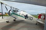D-EPAX @ EDOI - CASA 1.133C (spanish license built Bücker Bü 133 Jungmeister) at Bienenfarm airfield during the 2025 Quax Bücker-Treffen (Bücker-Meeting) and Vintage Aerobatic World Championships