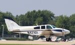 N42101 @ KOSH - Beech B55 - by Mark Pasqualino