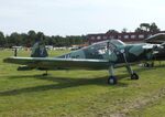 D-ENKM @ EDOI - Heliopolis Gomhouria Mk6 (reengined post war Bücker Bü 181 Bestmann) at Bienenfarm airfield during the 2025 Quax Bücker-Treffen (Bücker-Meeting) and Vintage Aerobatic World Championships - by Ingo Warnecke