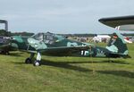 D-ENKM @ EDOI - Heliopolis Gomhouria Mk6 (reengined post war Bücker Bü 181 Bestmann) at Bienenfarm airfield during the 2025 Quax Bücker-Treffen (Bücker-Meeting) and Vintage Aerobatic World Championships - by Ingo Warnecke