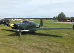 D-EAJA @ EDOI - SAAB 91D-2 Safir at Bienenfarm airfield during the 2025 Quax Bücker-Treffen (Bücker-Meeting) and Vintage Aerobatic World Championships - by Ingo Warnecke