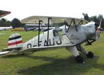 D-EAUU @ EDOI - Bücker (Doflug) Bü 133C Jungmeister at Bienenfarm airfield during the 2025 Quax Bücker-Treffen (Bücker-Meeting) and Vintage Aerobatic World Championships - by Ingo Warnecke