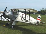D-EIII @ EDOI - Bücker Bü 133C Jungmeister at Bienenfarm airfield during the 2025 Quax Bücker-Treffen (Bücker-Meeting) and Vintage Aerobatic World Championships - by Ingo Warnecke