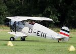 D-EIII @ EDOI - Bücker Bü 133C Jungmeister at Bienenfarm airfield during the 2025 Quax Bücker-Treffen (Bücker-Meeting) and Vintage Aerobatic World Championships - by Ingo Warnecke