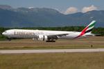 A6-ECM @ LSGG - Emirates 777-300 - by Andy Graf