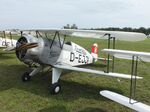 D-EJJI @ EDOI - Bücker Bü 133C Jungmeister (rebuilt by Bitz) at Bienenfarm airfield during the 2025 Quax Bücker-Treffen (Bücker-Meeting) and Vintage Aerobatic World Championships - by Ingo Warnecke