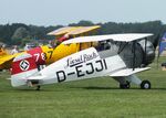 D-EJJI @ EDOI - Bücker Bü 133C Jungmeister (rebuilt by Bitz) at Bienenfarm airfield during the 2025 Quax Bücker-Treffen (Bücker-Meeting) and Vintage Aerobatic World Championships - by Ingo Warnecke