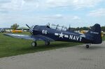 D-FSIX @ EDOI - Canadian Car & Foundry (CCF) Harvard Mk4 (North American T-6) at Bienenfarm airfield during the 2025 Quax Bücker-Treffen (Bücker-Meeting) and Vintage Aerobatic World Championships - by Ingo Warnecke